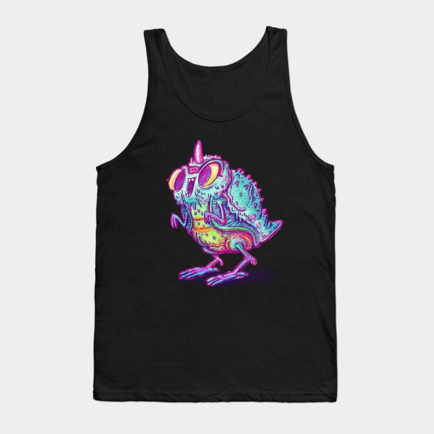 Kaiju Bird Chick Monster Tank Top by natebear